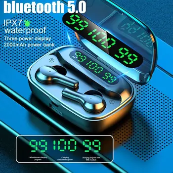 R3 Bezdrôtové Slúchadlá Bluetooth 5.0 tlmenia Hluku Slúchadlá Do Uší S 2000mAh Plnenie Prípade IPX7 Nepremokavé A Sweatproof