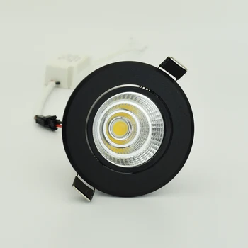 Špeciálne Black led spot Mini 3W 5W 7W COB LED svietidlo Stmievateľné Zapustené Svietidlo Svetlo najlepšie pre strop home office hotel 110V 220V