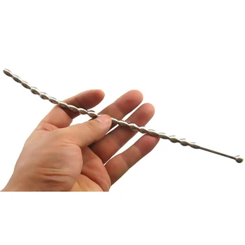 250 mm dlhé kovové uretrálne dilatátory korálkové znejúce prúty z nehrdzavejúcej ocele, uretrálne zvuk korálky penis zástrčky sexuálne hračky pre mužov