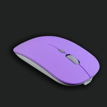 Nové 2.4 G Wireless Mouse + Bluetooth 5.0 Dva - Režim Myši 1600 DPI Mini Ultra-tenké Silent Mouse Fialové, Ružové a Biele Gaming Mouse