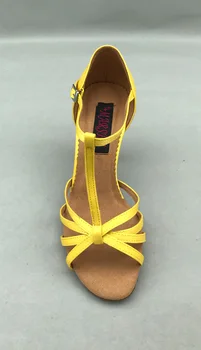 Hot Predaj fashional sála latinské tanečné topánky salsa & tango topánky lacné tanečné topánky žltej farby 6256Y