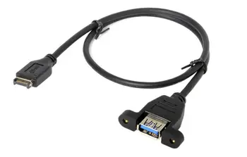 LBSC USB 3.1 Predný Panel Hlavičke USB 3.0 Typ-A, Samica Predlžovací Kábel 50 cm Panel Mount Typ