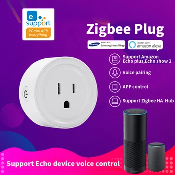 EWelink ZigBee Smart Plug WIFI Zásuvky Mini Prepínač Pre Alexa Samsung SmartThings Podporu Echo Zariadenia Hlasové Ovládanie Smart Plug