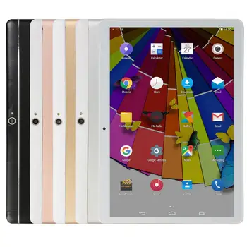 KIVBWY Tablety Android 4G Telefón Hovor Octa-Core 6 GB+64 GB Tablet 10.1 Pc s Dotyková klávesnica Dual SIM, WiFi, Bluetooth