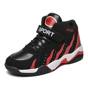 Mudipanda topánky+male deti basketbalovú obuv non-slip jeseň vysokej pomôcť dýchať chlapec športové topánky big boy 38