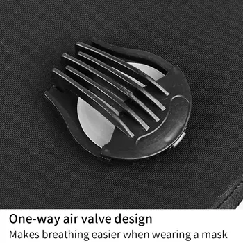 Tvári Ochrannú Masku Proti Znečisteniu PM2.5 Úst Maska Proti Prachu 5 Vrstva Filter Opakovane Maska Bavlna Unisex Opakovane Masky