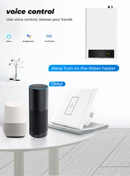 WiFi Smart Kotol, Ohrievač Vody Prepínač 4400W Tuya Inteligentný Život Aplikáciu Diaľkové Ovládanie Hlasom Časovač Domovská stránka Google Alexa Nula Požiaru
