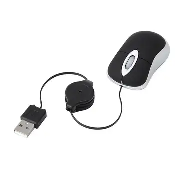 USB Wired Mouse Tvorivé 100 DPI Vysúvacie USB Kábel Ergonómia Zadarmo Drive Kancelária Hernej Myši pre systém Windows 98, 2000, XP, Vista