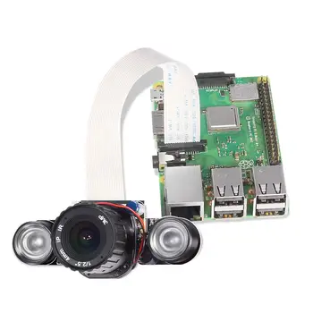 Raspberry Pi 3 5 megapixelovým Fotoaparátom Modul 1080p OV5647 Automatické Prepínanie Deň/Noc Vízia Webcam 72 Stupeň FoV pre Raspberry Pi Model A/B/B+