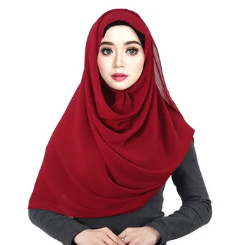 2019 ženy, šifón farbou moslimských hlavu šatku, šály a zábaly pashmina bandana žena foulard crinkle hidžáb obchodov