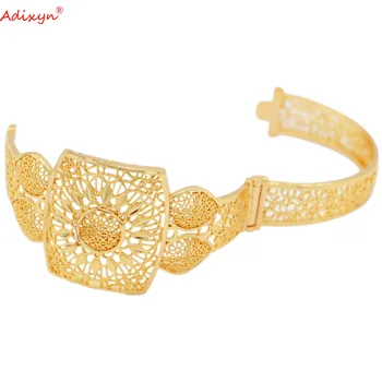 Adixyn Nové Hodinky, Náramok pre Ženy Šperky Zlatá Farba Putá Náramok Afriky Arabských Luxusný Náramok Svadobné Dary N12276