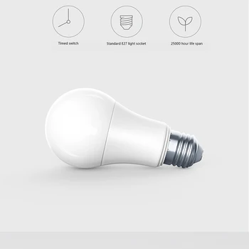 Aqara Zigbee Smart LED Žiarovka Zigbee Verzia 9W E27 2700K-6500K Biela Farba Smart Remote LED žiarovka Svetla s Apple HomeKit