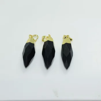Čierny Obsidián Kameň Prívesok Prírodné Ženy 2020 black klenot kameň zobrazili kľúčové tlačidlá pre Šperky, takže dlho bullet zlatú korunu uzdravenie tvár