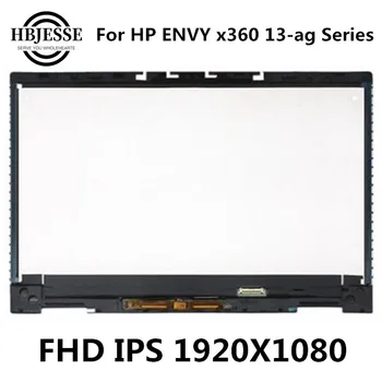Originál HP ENVY, x360 13-ag Série LP133WF4 SPA4 M133NVF3 R0 IPS 1080P LCD Dotykový Displej Sklenený Panel Montáž + Rám 2holes