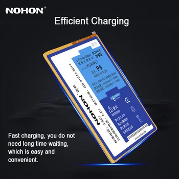NOHON Pôvodné HB366481ECW Batériu Pre Huawei Ascend P9 G9 S 9 Lite Česť 8 5C Telefón Batterie Maloobchodných Balíkov Bezplatné Nástroje Na Sklade