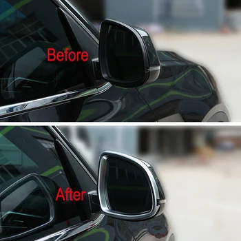 Bočné Vonkajšie Spätné Zrkadlá Kryt Rámu Orezania Nálepiek, Súpravy Pre BMW X5 f15 X6 f16 Auto-Styling Príslušenstvo-2018 ABS Chrome