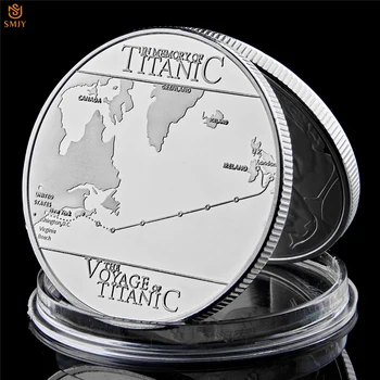 5 ks/Veľa 1912 Titanic Vrak Tajomstvo A Cestovné Tragédia Strieborné Pozlátené Suvenír Replika Mince Zberateľské predmety