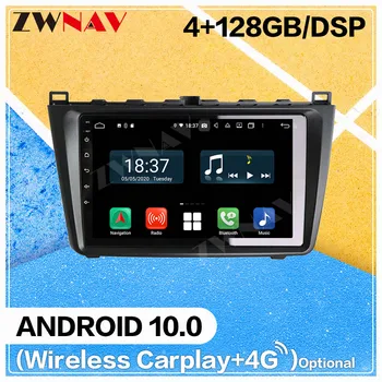 128GB Carplay Android 10.0 DVD Prehrávač pre Mazda 6 2008 2009 2010 2011 2012 auta GPS Navigácie Auto Rádio Audio Stereo Hlava jednotky