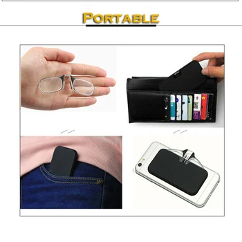 Portable Slim&light Papier Karty Easy Stick na Mobilné Modré svetlo Blokuje Spona na Nos Okuliare na Čítanie