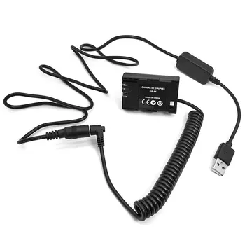 USB Napájací Kábel Žena 5,5 mm Konektor s 8V Regulátor pre Fotoaparát, Batéria DC Spojka LP-E6 DR-E6/AC-PW20 NP-FW50/BLN1