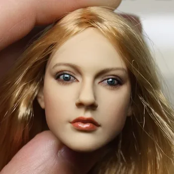 Na Sklade 1/6 Rozsahu Žena Avril Lavigne Hlavu Sculpt s Dievča, Blond Vlasy pre 12 Palcov Ženy Akčné Figúrky Orgánov Zbierať Darčeky