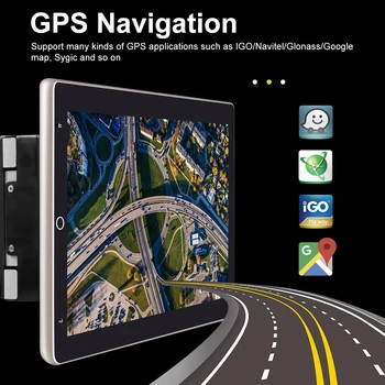 Podofo Android 2 Din autorádia Multimediálne Video Prehrávač, GPS Mapy Stereo 10