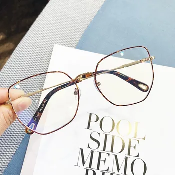 MS 2018 Retro móda okuliare so sklom rám pre ženy s krátkozrakého okuliare super ľahké Ženy optické sklá Nové Okuliare