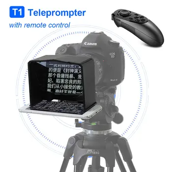 View T1 Teleprompter Prenosné Smartphone Titulky pre canon, nikon, sony Fotoaparát DSLR Rozhovor snímania Videa Teleprompter