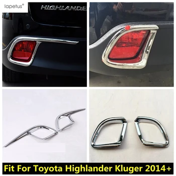 Lapetus Príslušenstvo Vhodné Pre Toyota Highlander / Kluger - 2019 Chrome Zadný Nárazník Chvost Hmlové Svetlá Žiarovky Rám Orezania Auto Štýl