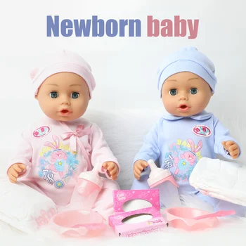 18-palcové bebe reborn bábiky 46 CM vodotesný Silikónový realisticky novorodenca Kŕmenie fľaša na Pitie vody roztomilé bábiky, hračky Chlidren