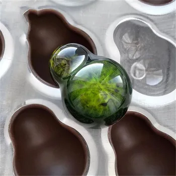 SHENHONG Tekvica Čokoláda Formy Polykarbonátu Cucurbit Hruška Čokoláda Plesne Candy Formy na Pečenie Nástroje