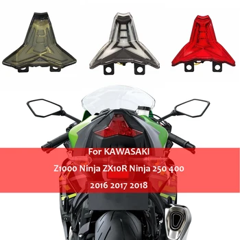 Pre KAWASAKI Ninja 250 400 ZX-10R ZX10R ZX-10RR ZX10RR Z1000-2018 LED zadné Svetlo Integrovaná Brzda Stop Zase Signálneho Svetla