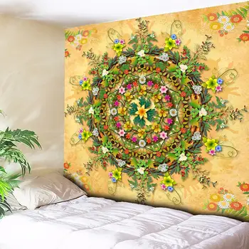 Indický Mandala Gobelín Psychedelic Kvet Nástenné Gobelíny Boho Dekor Stene Visí Umeleckou Výzdobou Hippie Gobelín Pláži Yoga Mat