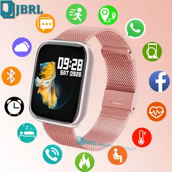 2021 Smart Hodinky P80 Muži Ženy Smartwatch plne Dotykový Fitness Šport Tracker Vodotesný Náramok Pre Android IOS LED Digitálne Hodinky