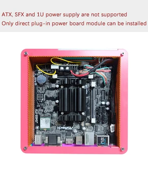 Mini STX ITX PC HTPC Skrinky Počítača Rám Dúhy DIY Prípade Hliníkový Prenosný, Dock pre 2.5 Palcový SSD LOL Hry Držiak Žiletky