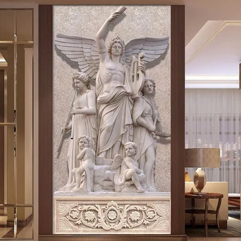 Európske Náboženstvo Tému Socha nástennú maľbu Vlastné Foto Tapety Hotel Hala Obývacej Izby Vstup na Stenu Bezšvíkové Stenu Papier 3D