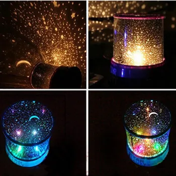 Romantický LED Hviezdnej Nočnej Oblohe Projektor Lampa Deti Darček Star Light Novinka Lampa Nočného Ilúziu Pre malé Deti