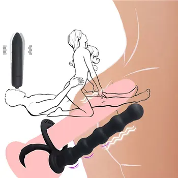 Dildo Double Penetrácia Dospelých Hry Bdsm Otroctva Klitoris Análny Stimulátor Plug Zadok Plug Dospelých, Sexuálne Hračky Pre Ženy, Mužov Pár Dilda