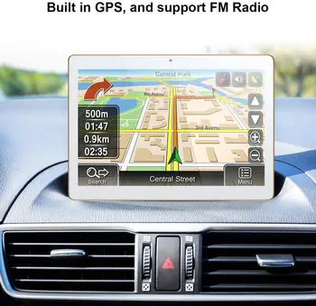 10 Palcový Tablet Octa-Core 6GB RAM, 64 GB ROM IPS HD Displej, Dual SIM Telefón Zavolanie GPS Bluetooth Auto Spojenia +Darčeky