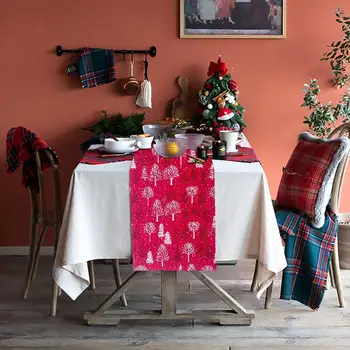 HUIRAN Vianočný Stôl Runner Veselé Vianočné Dekorácie pre Domov 2020 Navidad 2021 Nový Rok Vianočný Stôl Dekorácie Vianoce