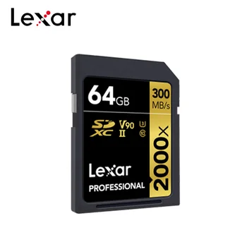 Lexar Professional 2000x SDHC SDXC UHS-II SD Karty Až do 300 MB/s Class 10 U3 V90 128 GB 64 GB 32 GB 1080p Full-HD 3D 4K SD Kartu