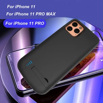 5000/6000mah Batéria puzdro Pre iPhone 11 Pro Max Power Bank Charing puzdro Pre iphone 11 Externé Späť Batérie Nabíjačky Prípade