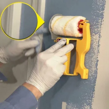 Clean-Cut Farba Edger rotačná Kefa Bezpečné Žltá Ručné Čistenie-cut Navi Edger Domov Zlepšenie Farby Povlaku na Stenu pre Domáce