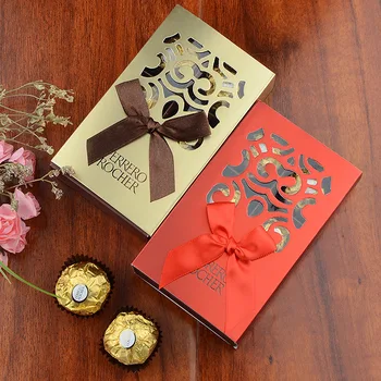 Nové Svadobné Zdvorilosti a Darčekovej krabičke Baby Sprcha Candy Boxy Strany Darčekové Krabice Ferrero Rocher Čokolády Box Sladké Darčeky, Tašky Dodávky
