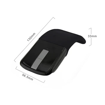 CHUYI Bezdrôtová Skladacie Bluetooth Myš Ultra Tenké 1600 DPI Optická myš Arc Touch Skladacie S BT CSR 4.0 Adaptér