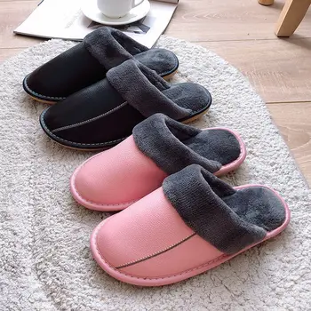 Dámske domáce originálne kožené papuče žena chlpaté topánky zimné 2020 klasické kožušiny papuče žena krytý topánky