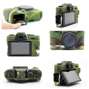 Mäkké silikónové puzdro Rám Skin Protector pre Fujifilm Fuji X-X T10-T20 XT10 XT20 Mirrorless Fotoaparátu