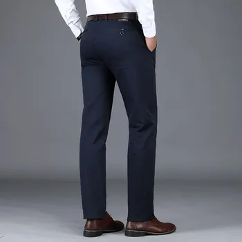 - SHAN-BAO veľkosť 28-42 vysoko kvalitnej bavlny úsek muži bežné nohavice klasické jar značku oblečenia business gentleman slim nohavice