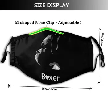 Boxer Pes Úst Tvár Masku Boxer Láska Pleťová Maska Módne Legrační, s 2 Filtre pre Dospelých