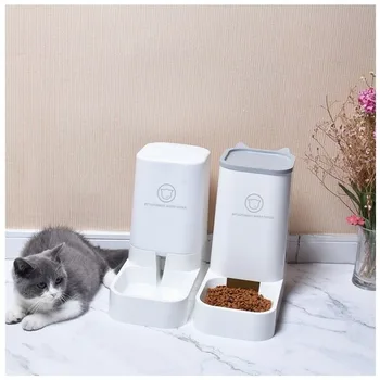 Pet Automatické Potravín Podávač Vody Napájačiek pre Mačky Kŕmenie Misy Mačka Zásobník Vody Fľašu Pre Psie Miska na Kŕmenie A Pitie